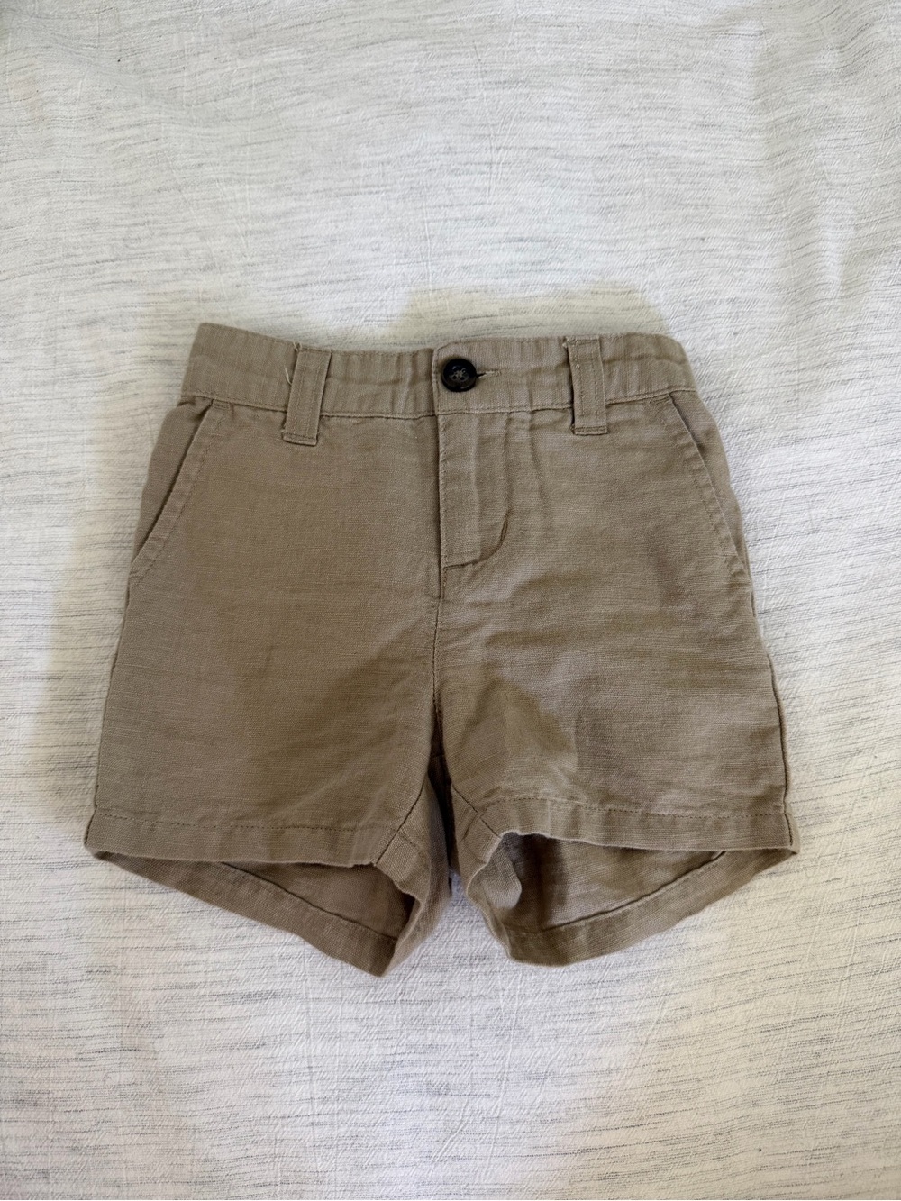 Janie and Jack Toddler Girls Tan Cotton Shorts